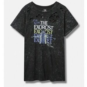 NWT Torrid "The Exorcist " Distressed Tunic T- Shirt 2X